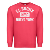 Cardinal el bronx nueva york nyc gym style distressed white print t shirt Premium Sweatshirt - linhVisuals