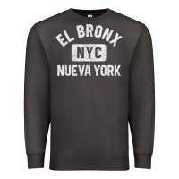 Smoke el bronx nueva york nyc gym style distressed white print t shirt Premium Sweatshirt - linhVisuals