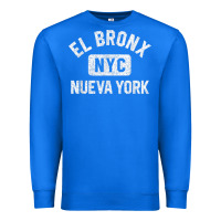 True Royal el bronx nueva york nyc gym style distressed white print t shirt Premium Sweatshirt - linhVisuals