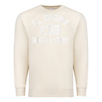 Sandshell el bronx nueva york nyc gym style distressed white print t shirt Premium Sweatshirt - linhVisuals
