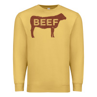 Antique Gold beef t shirt, beef cattle shirt Premium Sweatshirt - linhVisuals