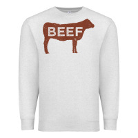 Oatmeal Heather beef t shirt, beef cattle shirt Premium Sweatshirt - linhVisuals