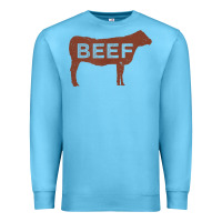 Ocean Blue beef t shirt, beef cattle shirt Premium Sweatshirt - linhVisuals