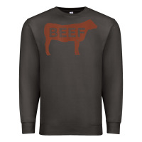 Smoke beef t shirt, beef cattle shirt Premium Sweatshirt - linhVisuals