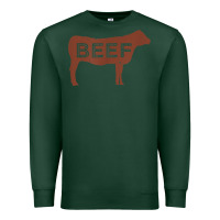 Sports Green beef t shirt, beef cattle shirt Premium Sweatshirt - linhVisuals