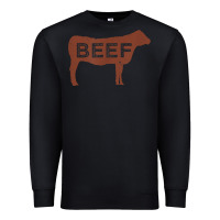 Black beef t shirt, beef cattle shirt Premium Sweatshirt - linhVisuals