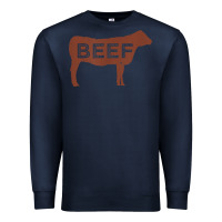 Navy beef t shirt, beef cattle shirt Premium Sweatshirt - linhVisuals