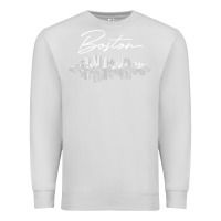 Dove Grey boston skyline t shirt for women, men, girls & boys Premium Sweatshirt - linhVisuals