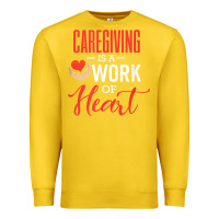 Lemon caregiving is a work of heart caregiver gifts for men, women t shirt Premium Sweatshirt - linhVisuals