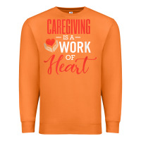 Carrot caregiving is a work of heart caregiver gifts for men, women t shirt Premium Sweatshirt - linhVisuals