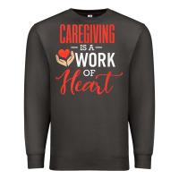 Smoke caregiving is a work of heart caregiver gifts for men, women t shirt Premium Sweatshirt - linhVisuals