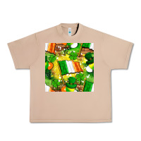 Burro Ireland flag with St. Patrick's Day  digital paper Urban Heavy Tee - BundleAndBundleShop