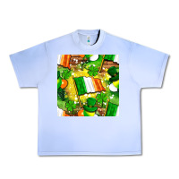 Grape Ice Ireland flag with St. Patrick's Day  digital paper Urban Heavy Tee - BundleAndBundleShop
