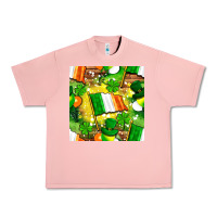 Salmon Ireland flag with St. Patrick's Day  digital paper Urban Heavy Tee - BundleAndBundleShop