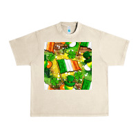Sandshell Ireland flag with St. Patrick's Day  digital paper Urban Heavy Tee - BundleAndBundleShop
