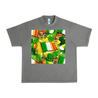 Tornado Ireland flag with St. Patrick's Day  digital paper Urban Heavy Tee - BundleAndBundleShop