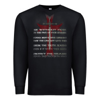 Black knights templar crusader cross ring order be without fear t shirt Premium Sweatshirt - linhVisuals