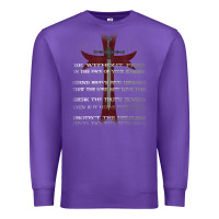 Purple knights templar crusader cross ring order be without fear t shirt Premium Sweatshirt - linhVisuals