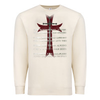 Sandshell knights templar crusader cross ring order be without fear t shirt Premium Sweatshirt - linhVisuals