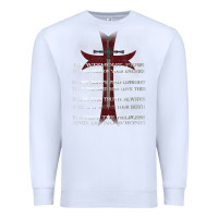 White knights templar crusader cross ring order be without fear t shirt Premium Sweatshirt - linhVisuals