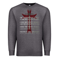 Charcoal Heather knights templar crusader cross ring order be without fear t shirt Premium Sweatshirt - linhVisuals