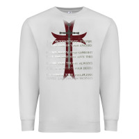 Dove Grey knights templar crusader cross ring order be without fear t shirt Premium Sweatshirt - linhVisuals
