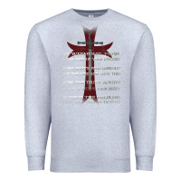 Heather Grey knights templar crusader cross ring order be without fear t shirt Premium Sweatshirt - linhVisuals