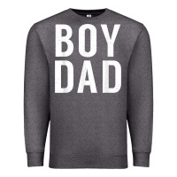 Charcoal Heather boy dad son father daddy dad t shirt Premium Sweatshirt - linhVisuals