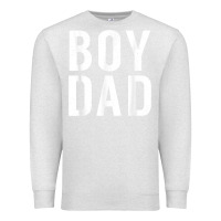 Oatmeal Heather boy dad son father daddy dad t shirt Premium Sweatshirt - linhVisuals
