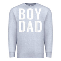 Heather Grey boy dad son father daddy dad t shirt Premium Sweatshirt - linhVisuals