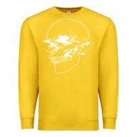 Lemon creepy cool egirl eboy pastel goth vaporwave glitch skull sweatshirt Premium Sweatshirt - linhVisuals