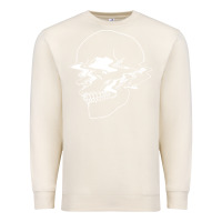 Sandshell creepy cool egirl eboy pastel goth vaporwave glitch skull sweatshirt Premium Sweatshirt - linhVisuals