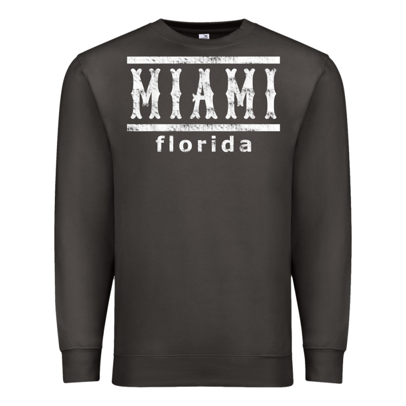 Miami Florida Souvenir T Shirt Premium Sweatshirt by linhVisuals | Teevron