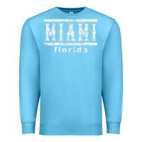 Ocean Blue miami florida souvenir t shirt Premium Sweatshirt - linhVisuals