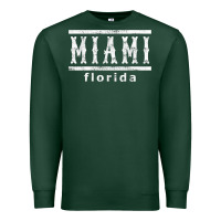 Sports Green miami florida souvenir t shirt Premium Sweatshirt - linhVisuals