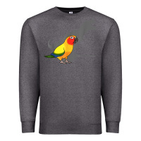 Charcoal Heather cute screaming parrot, birb memes, funny t rex sun conure t shirt Premium Sweatshirt - linhVisuals