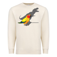 Sandshell cute screaming parrot, birb memes, funny t rex sun conure t shirt Premium Sweatshirt - linhVisuals