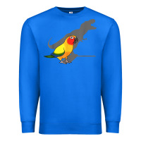 True Royal cute screaming parrot, birb memes, funny t rex sun conure t shirt Premium Sweatshirt - linhVisuals