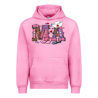Fuchsia Pink valentines day ma nurse Urban Hoodie - RanaPortraitStore