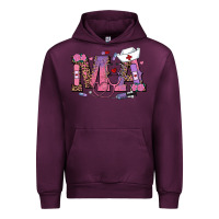 Mauve Wine valentines day ma nurse Urban Hoodie - RanaPortraitStore