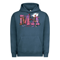 Pigment Midnight Navy valentines day ma nurse Urban Hoodie - RanaPortraitStore