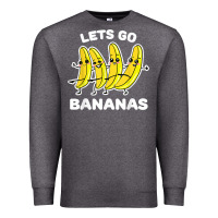 Charcoal Heather lets go bananas shirt  funny fruit pun shirt  banana t shirt Premium Sweatshirt - linhVisuals