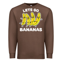 Chestnut lets go bananas shirt  funny fruit pun shirt  banana t shirt Premium Sweatshirt - linhVisuals