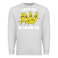 Dove Grey lets go bananas shirt  funny fruit pun shirt  banana t shirt Premium Sweatshirt - linhVisuals