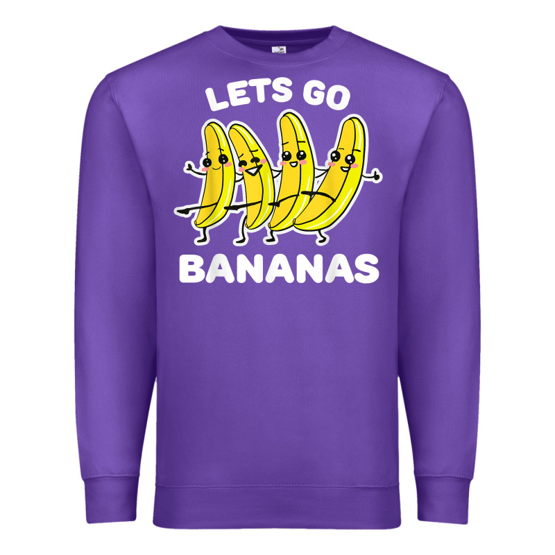 Lets Go Bananas Shirt  Funny Fruit Pun Shirt  Banana T Shirt Premium Sweatshirt by linhVisuals | Teevron