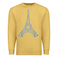Antique Gold eiffel tower with diamonds the parisian french love sign t shirt Premium Sweatshirt - linhVisuals