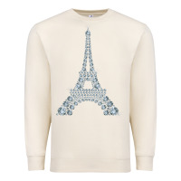 Sandshell eiffel tower with diamonds the parisian french love sign t shirt Premium Sweatshirt - linhVisuals