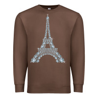 Chestnut eiffel tower with diamonds the parisian french love sign t shirt Premium Sweatshirt - linhVisuals