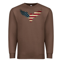 Chestnut bald eagle  america Premium Sweatshirt - linhVisuals