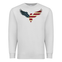 Dove Grey bald eagle  america Premium Sweatshirt - linhVisuals